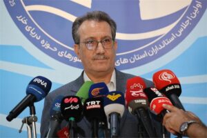 نخستین اجلاس استانداران استان های ساحلی کشورهای حاشیه دریای خزر ابتکار ایران است ایران فرصتی بی نظیر برای ترانزیت کشورهای آسیای میانه به آب های آزاد و خلیج فارس است هدفگذاری ۵ میلون تنی حمل و نقل بار از مسیر دریای خزر بین ایران و روسیه